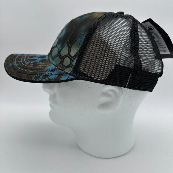 Kryptek Spartan Structured 6 Panel Meshback Snapback Cap, OSFM, Neptune/Black - Picture 5 of 15